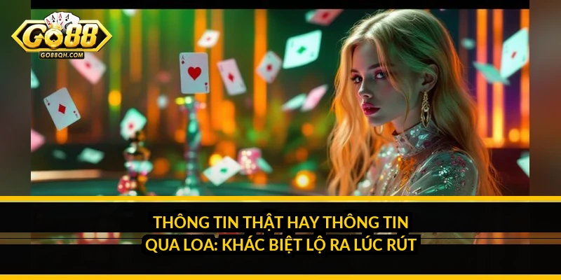Thông tin thật hay thông tin qua loa: khác biệt lộ ra lúc rút
